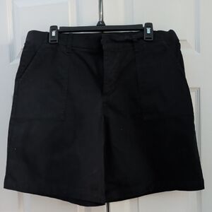 Lee Women's Classic Black Flat Front Shorts